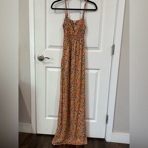 Splendid floral maxi dress size small